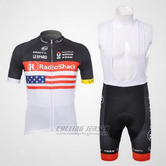 2012 Cycling Jersey Radioshack Champion The United States Short Sleeve and Bib Short